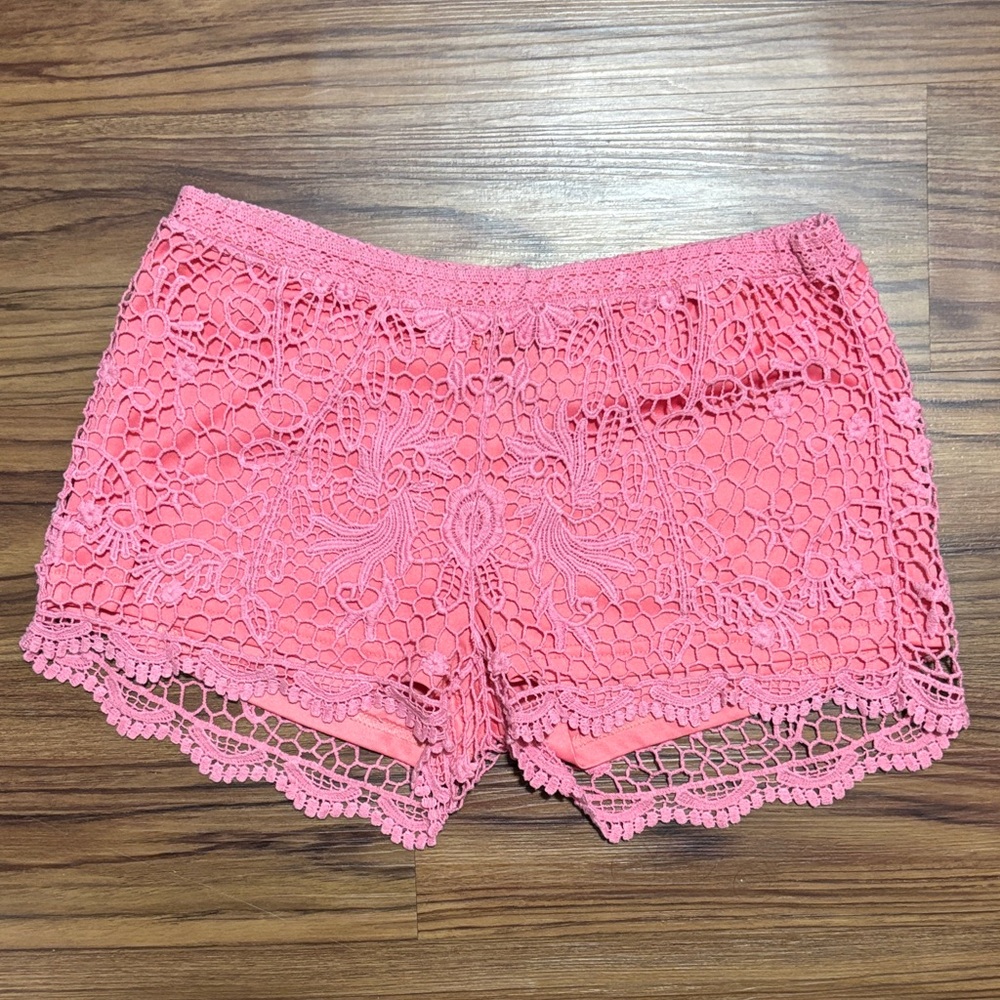 Y2K Wet Seal Pink Lace Shorts